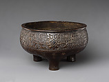 Tripod incense burner, Copper alloy, China