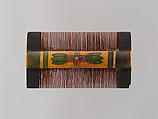 Double-sided comb, Wood, bone, painted ox horn		, Korea
