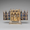 Reliquary Shrine, Attributed to Jean de Touyl (French, died 1349/50), Gilded silver, translucent enamel, paint, French
