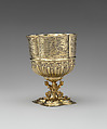 Cup with scenes from the New Testament (one of a pair), Franz Fischer (master 1600, died 1653), Silver gilt, German, Nuremberg
