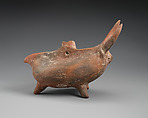 Terracotta askos (vessel) in the form of an animal, Terracotta, Cypriot