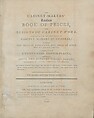 The cabinet-makers' London book of prices, and designs of cabinet work, calculated for the convenience of cabinet makers in general, whereby the price of executing any piece of work may be easily found, London Society of Cabinet Makers